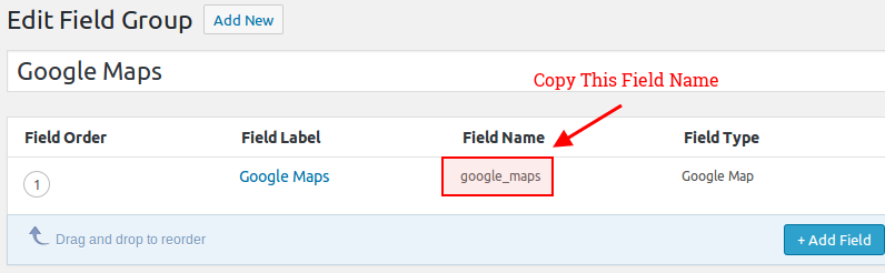 Copy Field Name