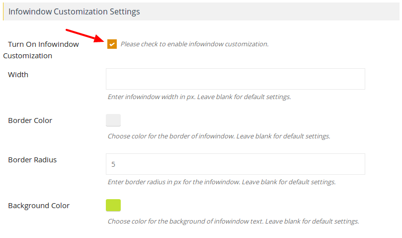 How to customize info window in Google Maps