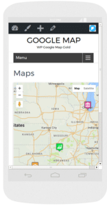 How to Display Map according to specific Screen Size