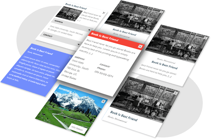 Infowindow Cards Map Plugin