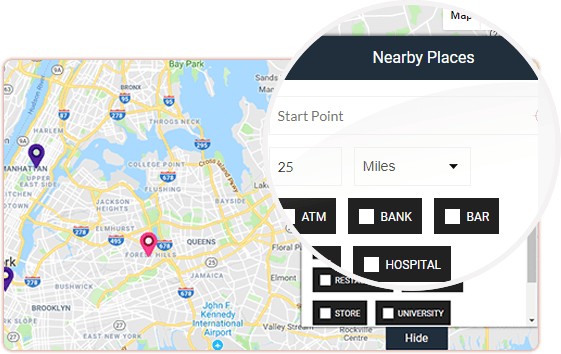 Search Nearby Locations Easily with plugin for wordpress