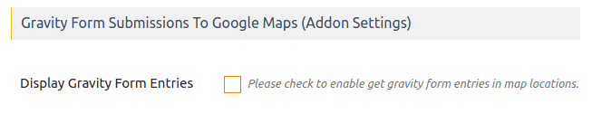 Gravity Form Submissions On Google Maps
