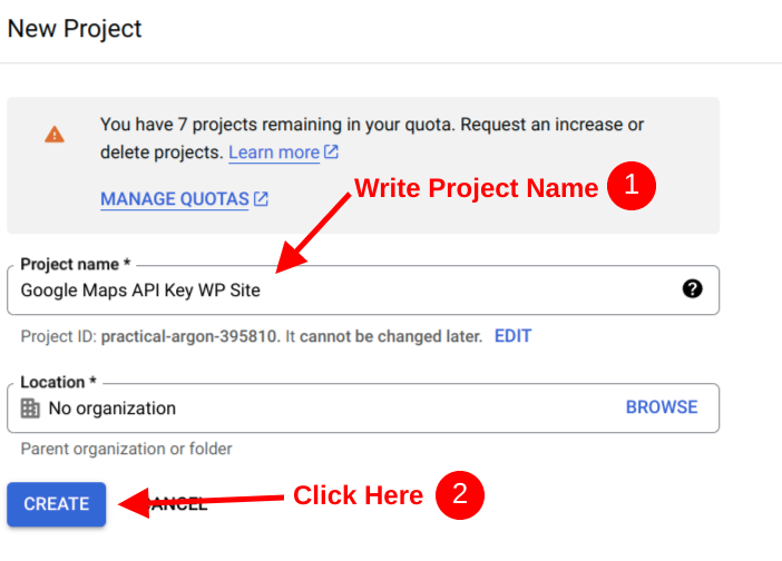 Google Cloud Project Details