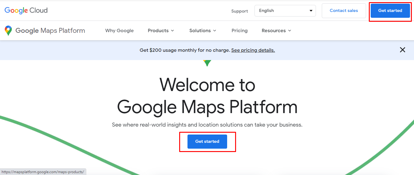 google maps api free