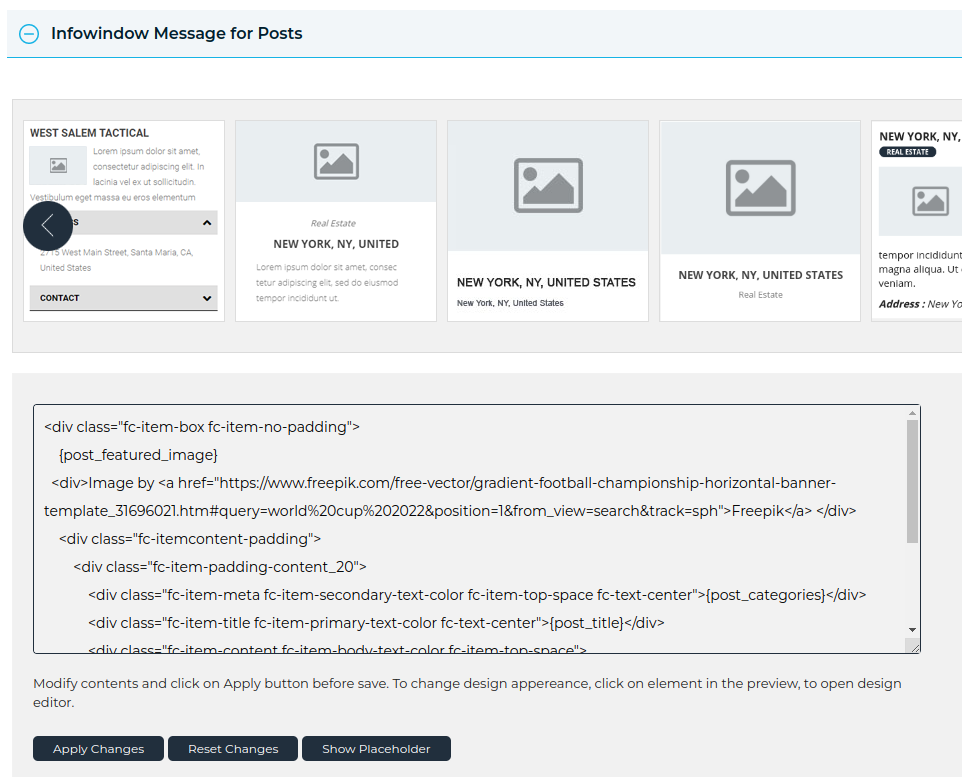 Post Infowindow Wpmapspro