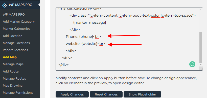 Location Infowindow Wpmapspro