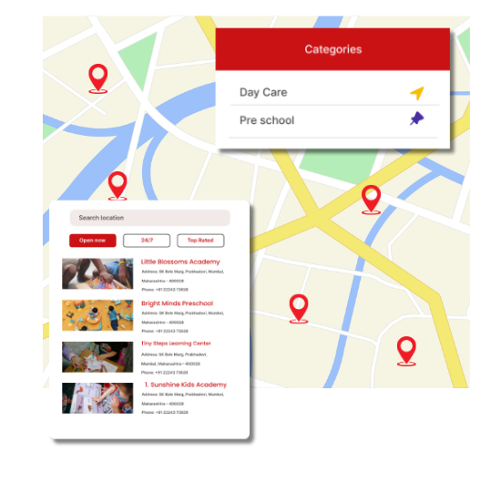 Locate Trusted Childcare Centers and Preschools Nearby
